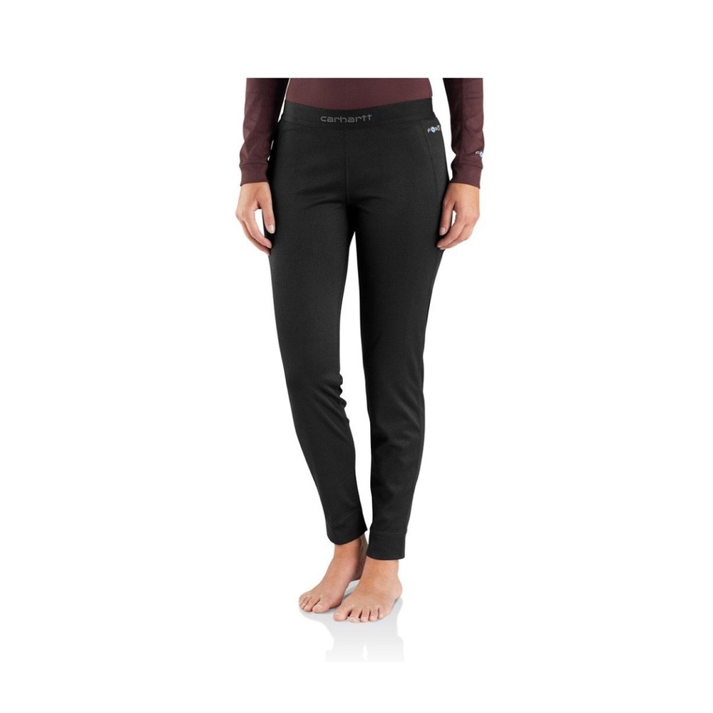 Carhartt Women's Force Midweight Mico-Grid Base Layer Pant, Black Med NWT
